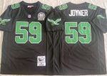 Philadelphia Eagles #59 Seth Joyner Black Throwback Stitched Football Jersey