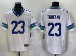 Seattle Seahawks #23 Marcus Trufant White F.U.S.E. Throwback Vapor Limited Football Stitched Jersey