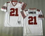 Atlanta Falcons #21 Deion Sanders White 1989 Throwback Jersey
