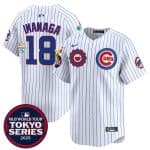 Chicago Cubs #18 Sh¨ta Imanaga White 2025 Tokyo Series Limited Stitched Jersey
