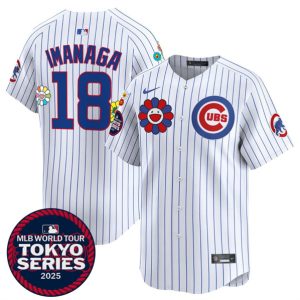 Chicago Cubs #18 Sh¨ta Imanaga White 2025 Tokyo Series Limited Stitched Jersey