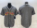 Houston Astros Blank Grey Cool Base Stitched Jersey