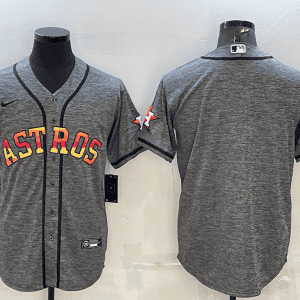 Houston Astros Blank Grey Cool Base Stitched Jersey