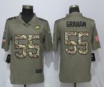 Philadelphia Eagles #55 Brandon Graham Olive Camo Salute To Service Limited Stitched Jersey
