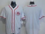 Reds Blank White New Cool Base Stitched Jersey