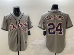 Detroit Tigers #24 Miguel Cabrera Gray Cool Base Stitched Jersey