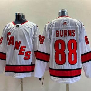 Carolina Hurricanes #88 Brent Burns White Stitched Jersey