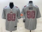 San Francisco 49ers #80 Jerry Rice Gray With Patch Atmosphere Fashion Stitched Jersey