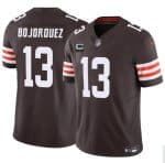 Cleveland Browns #13 Corey Bojorquez Brown 2025 F.U.S.E. With 1-Star C Patch Vapor Limited Stitched Jersey