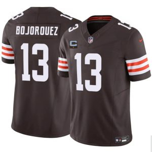 Cleveland Browns #13 Corey Bojorquez Brown 2025 F.U.S.E. With 1-Star C Patch Vapor Limited Stitched Jersey