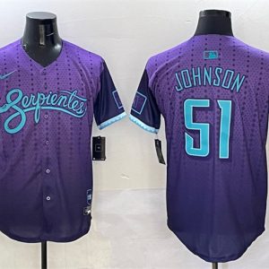 Arizona Diamondbacks #51 Randy Johnson Purple 2025 City Connect Limited Stitched Jersey