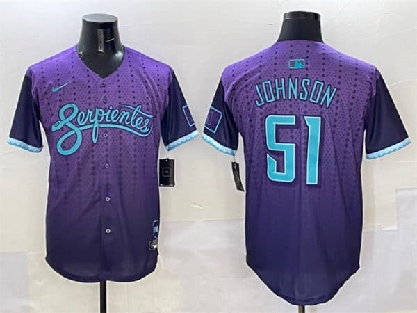 Arizona Diamondbacks #51 Randy Johnson Purple 2025 City Connect Limited Stitched Jersey