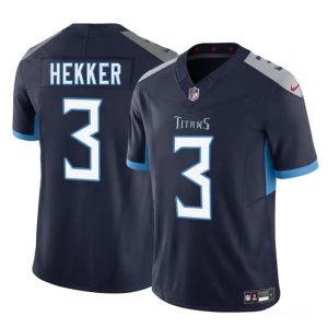 Tennessee Titans #3 Johnny Hekker Navy 2025 F.U.S.E. Vapor Limited Stitched Jersey