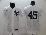 New York Yankees #45 Gerrit Cole White Flex Base Stitched Jersey