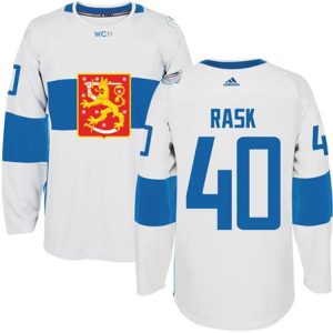 Team Finland #40 Tuukka Rask White 2016 World Cup Stitched Jersey