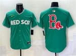 Boston Red Sox Team Big Logo Green 2025 City Connect Limited Stitched Jersey