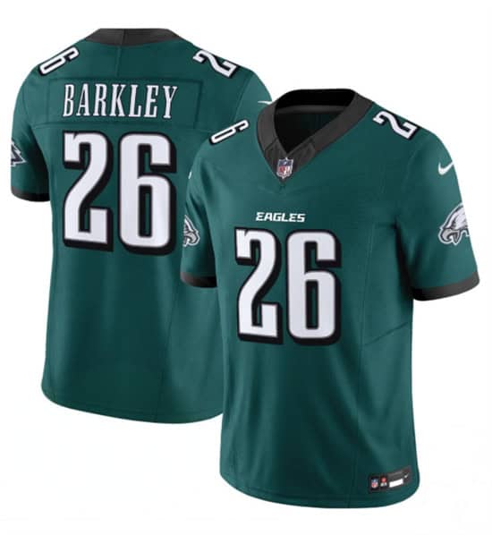 Philadelphia Eagles #26 Saquon Barkley Green 2024 New F.U.S.E. Vapor Untouchable Limited Stitched Jersey