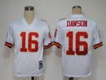 Mitchell And Ness Chiefs #16 Len Dawson White Stitched Throwback Jersey
