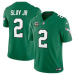 Philadelphia Eagles #2 Darius Slay JR Green 2023 F.U.S.E. With C Patch Vapor Untouchable Stitched Jersey