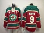 Wild #9 Mikko Koivu Red Sawyer Hooded Sweatshirt Stitched Jersey