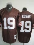 Mitchell Ness Browns #19 Bernie Kosar Brown Stitched Throwback Jersey