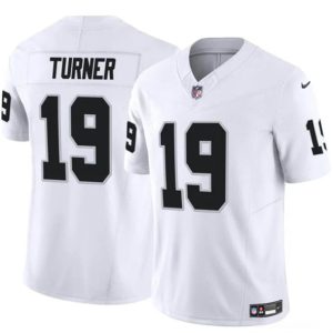 Las Vegas Raiders #19 DJ Turner White F.U.S.E. Vapor Stitched Jersey
