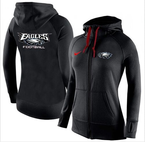 Nike Philadelphia Eagles Full-Zip Performance Hoodie Black
