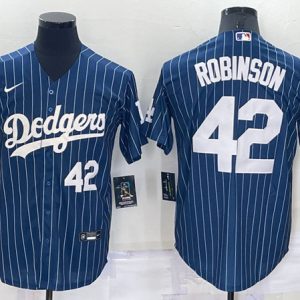 Los Angeles Dodgers #42 Jackie Robinson Navy Cool Base Stitched Jersey