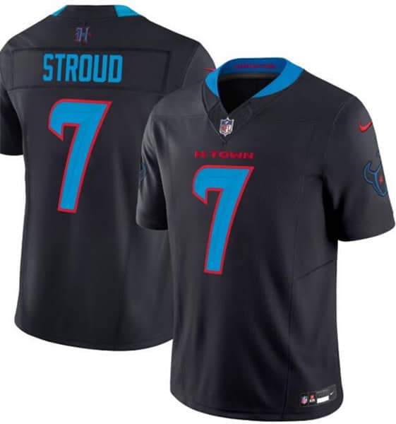 Houston Texans #7 C.J. Stroud Black 2024 Vapor F.U.S.E. Limited Stitched Jersey