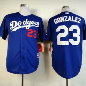 Dodgers #23 Adrian Gonzalez Blue Cool Base Stitched Jersey