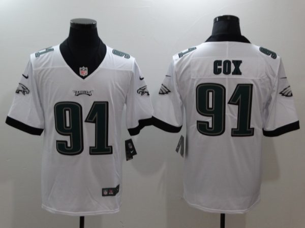 Philadelphia Eagles #91 Fletcher Cox White Vapor Untouchable Limited Stitched Jersey