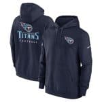 Tennessee Titans Navy Sideline Club Fleece Pullover Hoodie