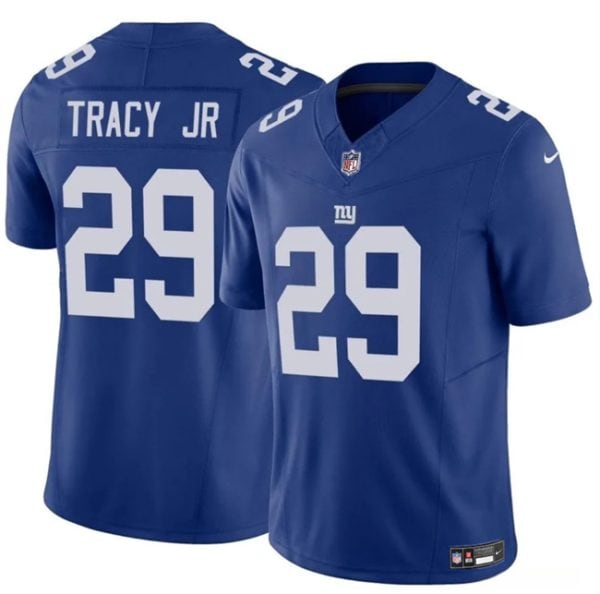 New York Giants #29 Tyrone Tracy Jr Blue 2023 F.U.S.E. Vapor Untouchable Limited Stitched Jersey