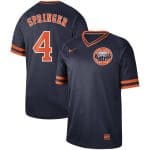 Houston Astros #4 George Springer Navy Cooperstown Collection Legend Stitched Jersey