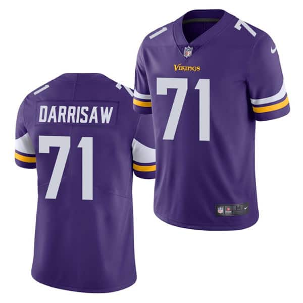 Minnesota Vikings #71 Christian Darrisaw Purple 2021 Vapor Untouchable Limited Stitched Jersey