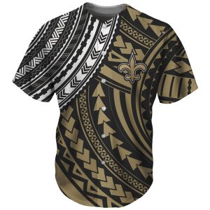 New Orleans Saints Gold Baseball Jersey