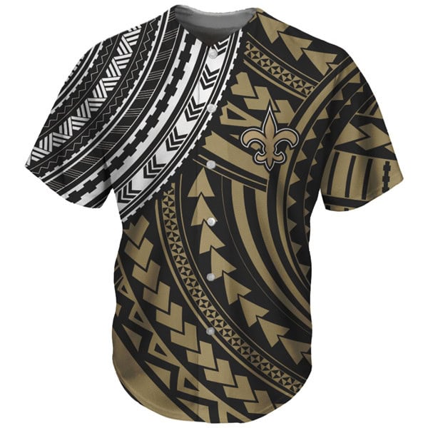 New Orleans Saints Gold Baseball Jersey