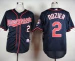 Twins #2 Brian Dozier Navy Blue Cool Base Stitched Jersey