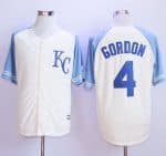 Royals #4 Alex Gordon Cream Exclusive Vintage Stitched Jersey