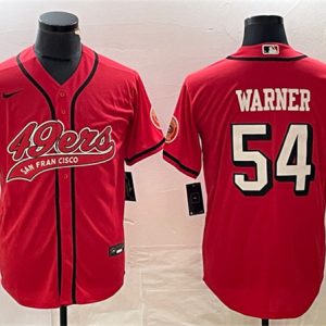 San Francisco 49ers #54 Fred Warner New Red Cool Base Stitched Jersey