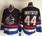 Canucks #44 Todd Bertuzzi Black Blue CCM Throwback Stitched Jersey