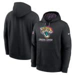 Jacksonville Jaguars Black 2024 Crucial Catch Club Pullover Hoodie