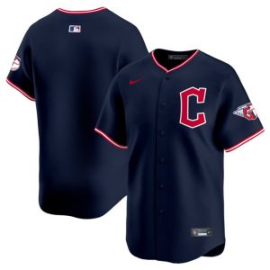 Cleveland Guardians Blank Navy 2025 Alternate Limited Stitched Jersey