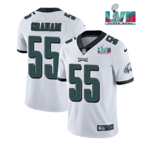 Philadelphia Eagles #55 Brandon Graham White Super Bowl LVII Patch Vapor Untouchable Limited Stitched Jersey