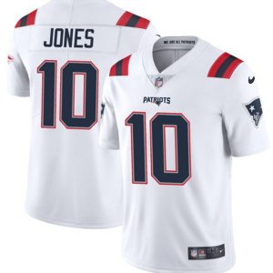 New England Patriots #10 Mac Jones White 2021 Vapor Untouchable Limited Stitched Jersey