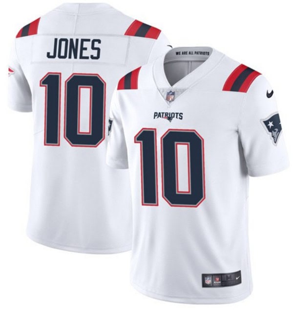 New England Patriots #10 Mac Jones White 2021 Vapor Untouchable Limited Stitched Jersey