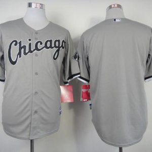 White Sox Blank Grey Cool Base Stitched Jersey