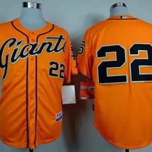 Giants #22 Will Clark Orange Alternate Cool Base Stitched Jersey