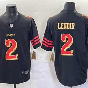San Francisco 49ers #2 Deommodore Lenoir Black 2025 F.U.S.E. ¡°Rivalries¡± Vapor Limited Stitched Jersey