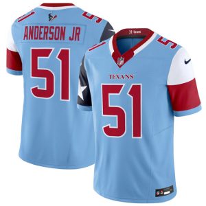 Houston Texans #51 Will Anderson Jr. Blue 2024 F.U.S.E. V5 Limited Stitched Jersey